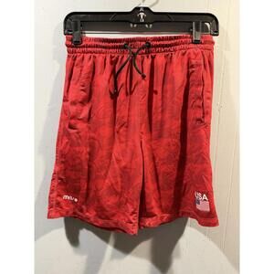 Boys Mitre Basketball Shorts Size Large (14-16) Red